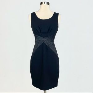 RACHEL ZOE - Sexy, chìc, tailored LBD. Satin Trim, Diamond inset, Black Mini. 2